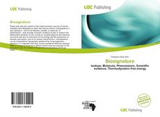 Capa do livro de Biosignature 