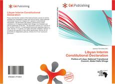 Buchcover von Libyan Interim Constitutional Declaration