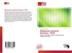 Capa do livro de Malawian General Election, 1978 