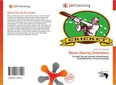 Buchcover von Stone (Surrey Cricketer)