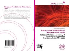 Moroccan Constitutional Referendum, 1996 kitap kapağı