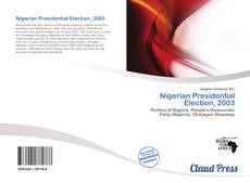 Nigerian Presidential Election, 2003 kitap kapağı
