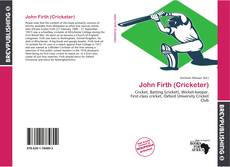 Portada del libro de John Firth (Cricketer)