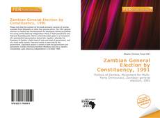 Portada del libro de Zambian General Election by Constituency, 1991