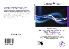 Portada del libro de International Reaction to the 2008 Zimbabwean Presidential Election