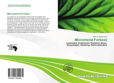 Bookcover of Micromeria Forbesii