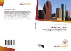 Capa do livro de Anderson, Texas 