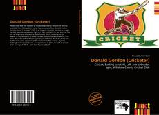 Capa do livro de Donald Gordon (Cricketer) 