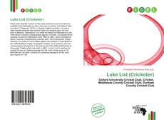 Capa do livro de Luke List (Cricketer) 
