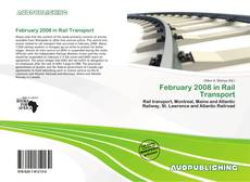 Portada del libro de February 2008 in Rail Transport