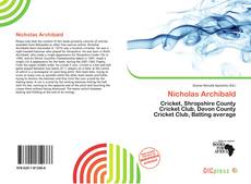 Capa do livro de Nicholas Archibald 