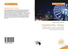 Bookcover of Fayetteville, Texas