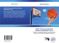 1953–54 Texas Tech Red Raiders Basketball Team kitap kapağı