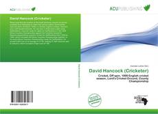 David Hancock (Cricketer) kitap kapağı