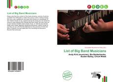 Bookcover of List of Big Band Musicians