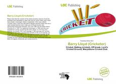 Barry Lloyd (Cricketer) kitap kapağı