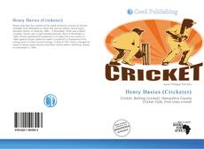 Henry Davies (Cricketer) kitap kapağı