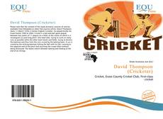 David Thompson (Cricketer) kitap kapağı