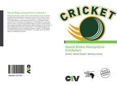 Capa do livro de David Blake (Hampshire Cricketer) 