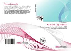 Capa do livro de Varvara Lepchenko 