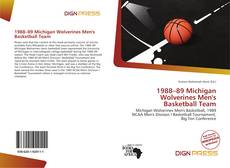 Capa do livro de 1988–89 Michigan Wolverines Men's Basketball Team 