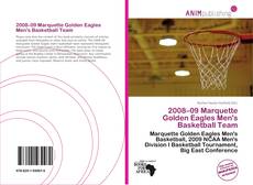 Portada del libro de 2008–09 Marquette Golden Eagles Men's Basketball Team