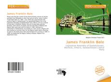 Buchcover von James Franklin Bole