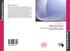 Buchcover von Mar ben Huna