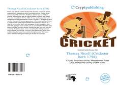 Bookcover of Thomas Nicoll (Cricketer born 1798)
