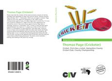 Buchcover von Thomas Page (Cricketer)