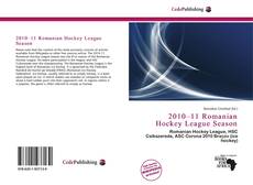 Capa do livro de 2010–11 Romanian Hockey League Season 