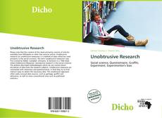 Unobtrusive Research kitap kapağı