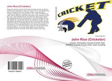 John Rice (Cricketer) kitap kapağı