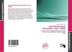 Capa do livro de John Rutherford (Cricketer, born 1890) 