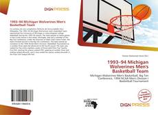 Capa do livro de 1993–94 Michigan Wolverines Men's Basketball Team 