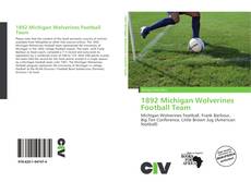 Capa do livro de 1892 Michigan Wolverines Football Team 