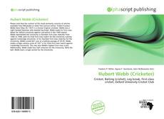 Bookcover of Hubert Webb (Cricketer)