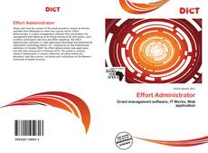 Bookcover of Effort Administrator