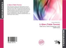 Portada del libro de Li Qian (Table Tennis)