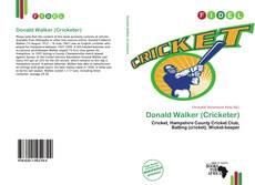 Capa do livro de Donald Walker (Cricketer) 