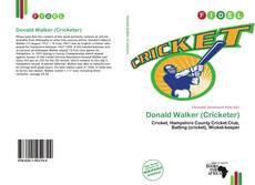 Donald Walker (Cricketer) kitap kapağı