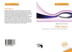 Couverture de GNU Nano