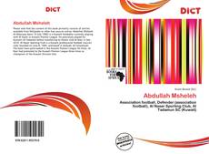 Bookcover of Abdullah Msheleh