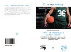 Buchcover von 1974–75 Washington Bullets Season