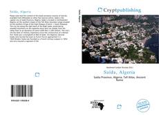 Bookcover of Saïda, Algeria