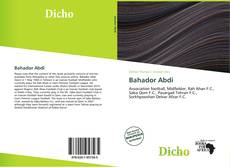 Capa do livro de Bahador Abdi 