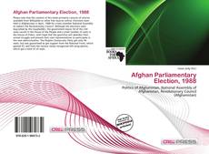 Afghan Parliamentary Election, 1988 kitap kapağı