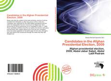 Copertina di Candidates in the Afghan Presidential Election, 2009