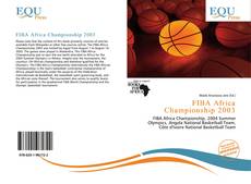 FIBA Africa Championship 2003 kitap kapağı