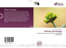 Bookcover of Affinity (sociology)